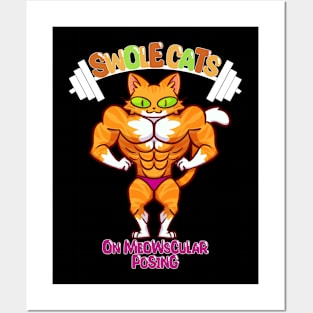 SWOLE ORANGECAT Posters and Art